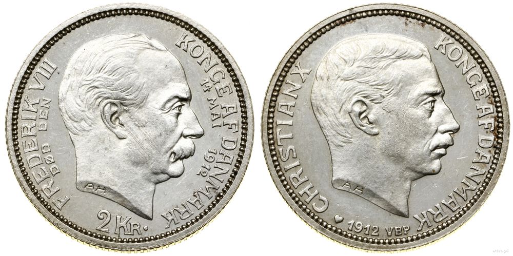 Dania, 2 korony, 1912