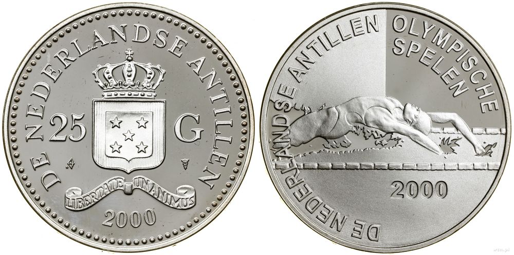 Antyle Holenderskie, 25 guldenów, 2000