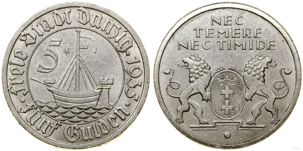 Polska, 5 guldenów, 1935