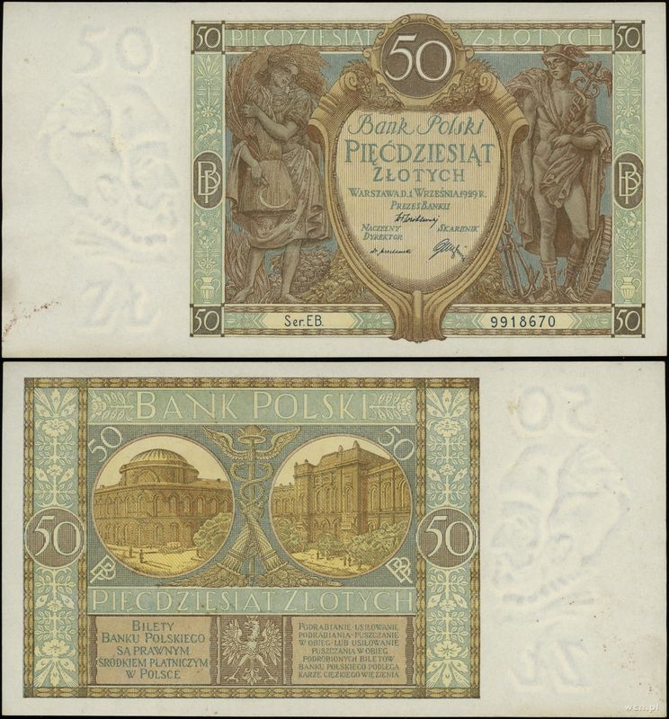 Polska, 50 złotych, 1.09.1929