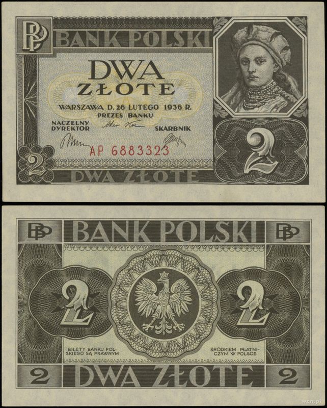 Polska, 2 złote, 26.02.1936