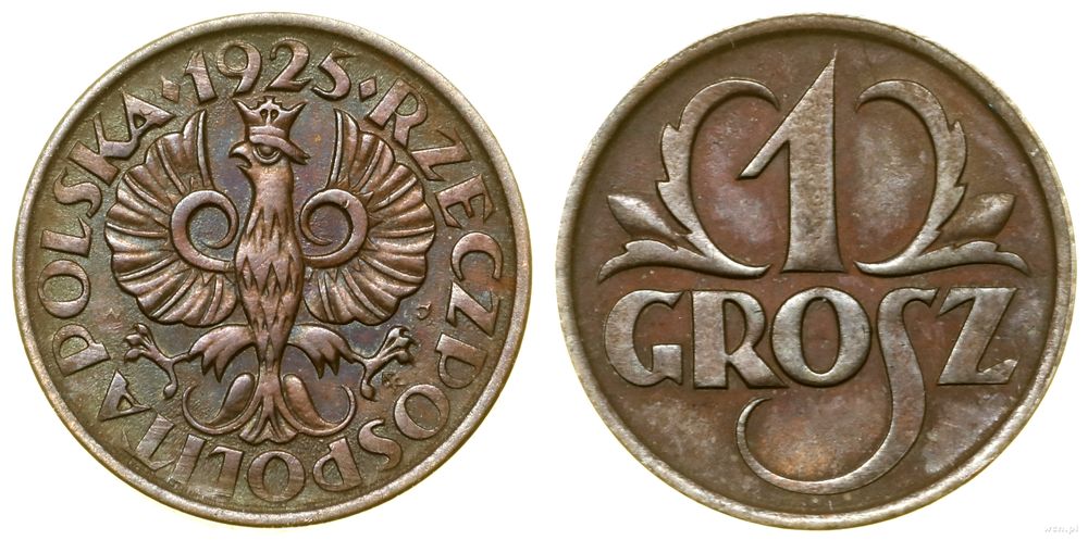 Polska, 1 grosz, 1925