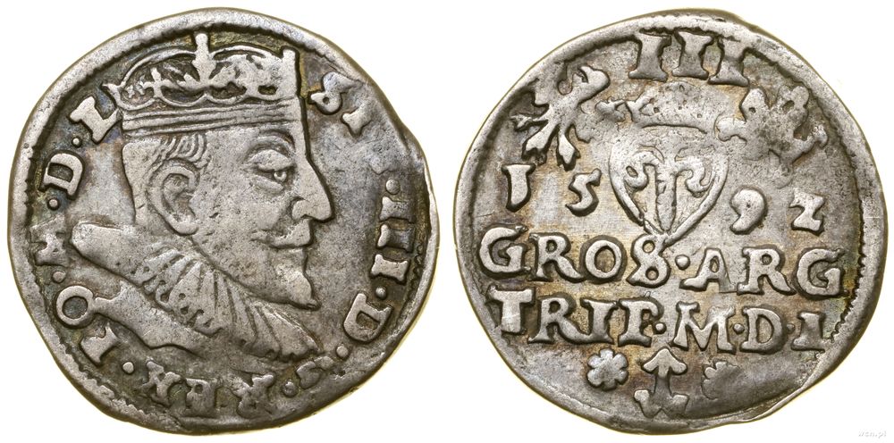 Polska, trojak, 1592