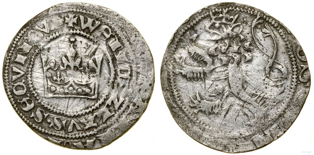 Polska, grosz praski, (1300–1305)