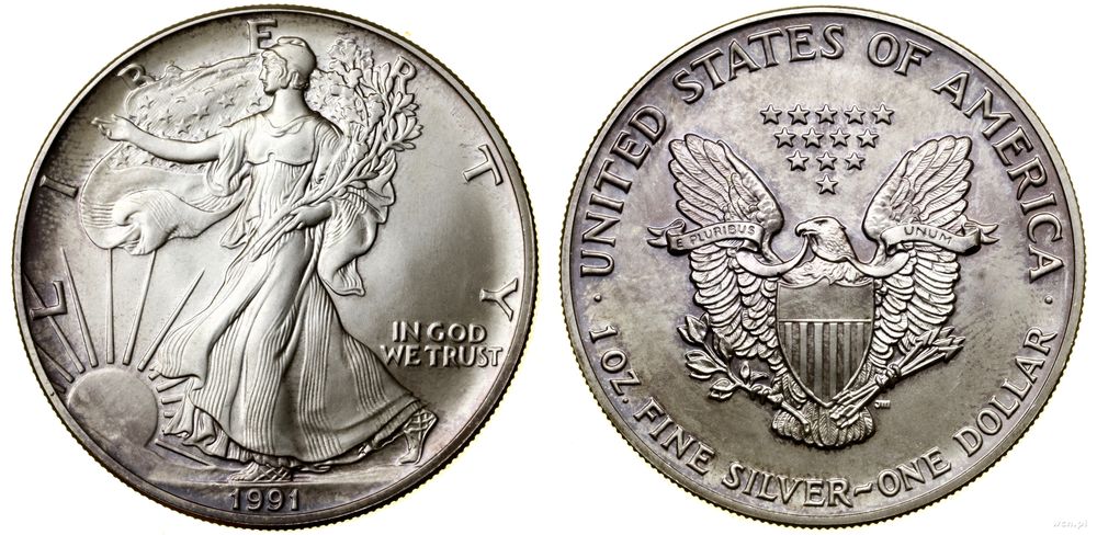 Stany Zjednoczone Ameryki (USA), 1 dolar, 1991