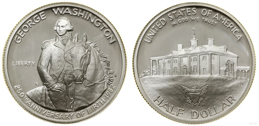 Stany Zjednoczone Ameryki (USA), 1/2 dolara (50 centów), 1982 S