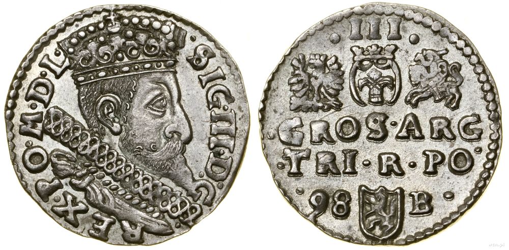 Polska, trojak, 1598