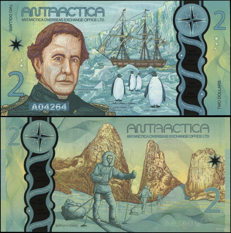 Antarktyda, 2 dolary, 2020