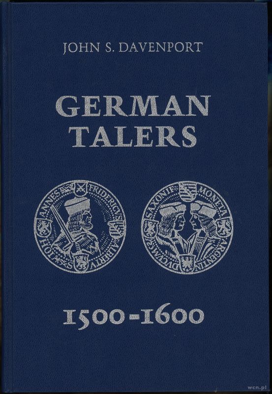 wydawnictwa zagraniczne, Davenport John S. – German Talers 1500–1600, Frankfurt 1979