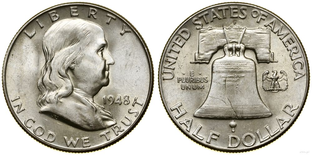 Stany Zjednoczone Ameryki (USA), 1/2 dolara, 1948 D
