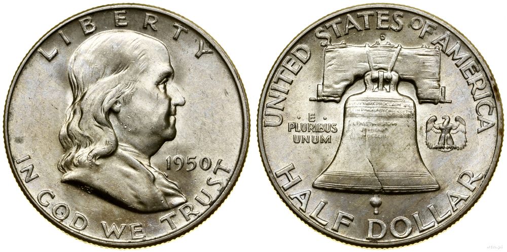 Stany Zjednoczone Ameryki (USA), 1/2 dolara, 1950 D