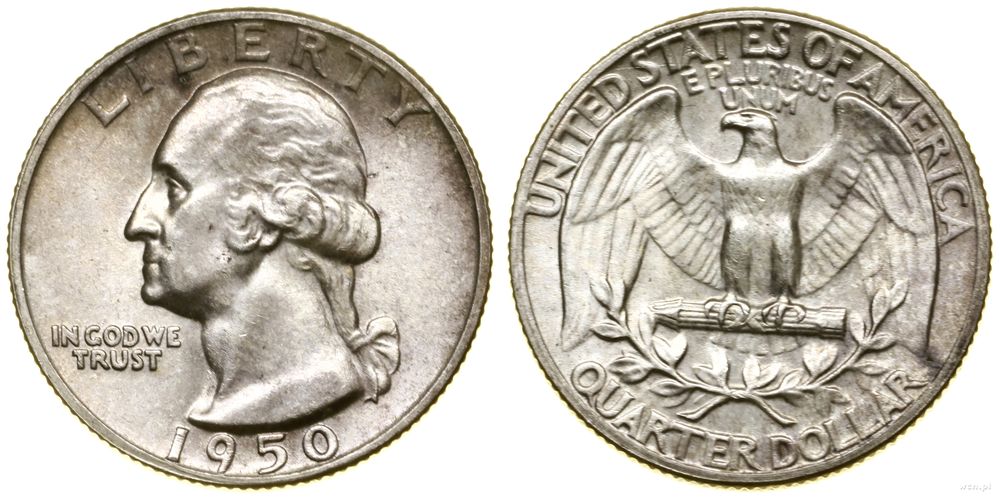 Stany Zjednoczone Ameryki (USA), 1/4 dolara, 1950