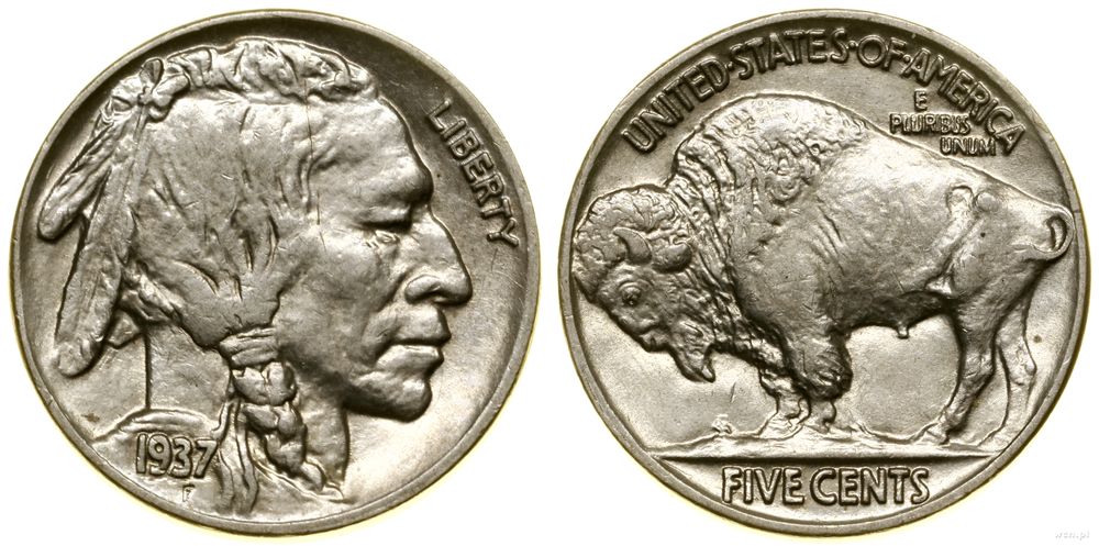 Stany Zjednoczone Ameryki (USA), 5 centów, 1937