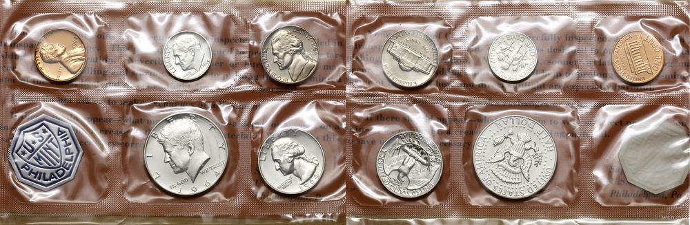 Stany Zjednoczone Ameryki (USA), zestaw rocznikowy - PROOF, 1964