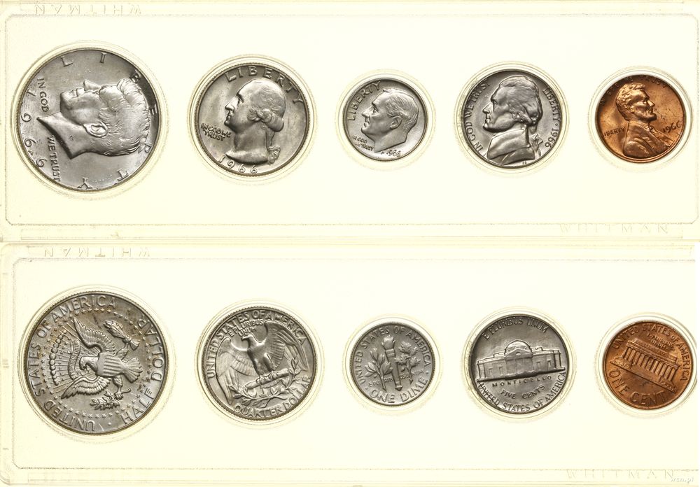 Stany Zjednoczone Ameryki (USA), zestaw rocznikowy, 1966