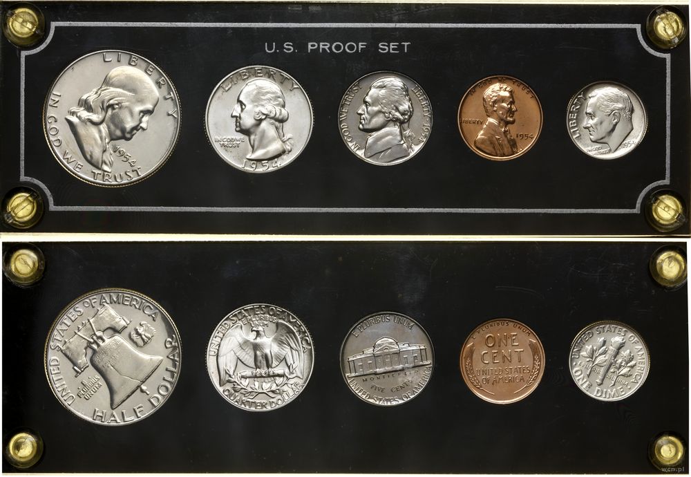 Stany Zjednoczone Ameryki (USA), zestaw rocznikowy - PROOF, 1954