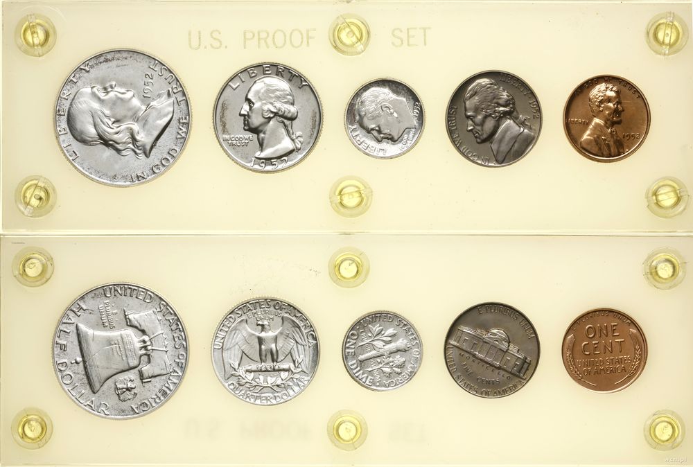 Stany Zjednoczone Ameryki (USA), zestaw rocznikowy - PROOF, 1952