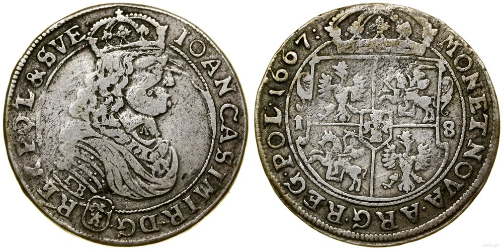 Polska, ort, 1667