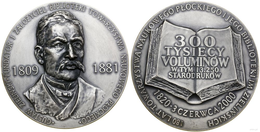 Polska, Gustaw Zieliński. 180 lat Towarzystwa Naukowego Płockiego, 2000