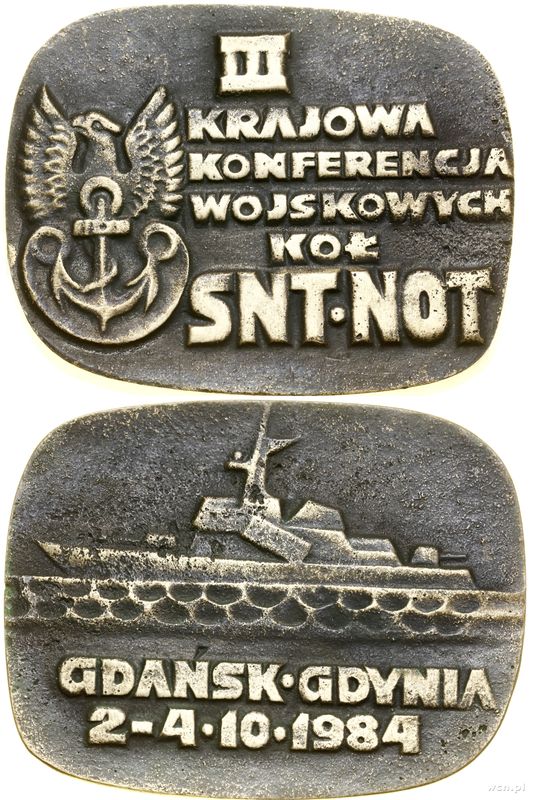 Polska, medal pamiątkowy, 1984