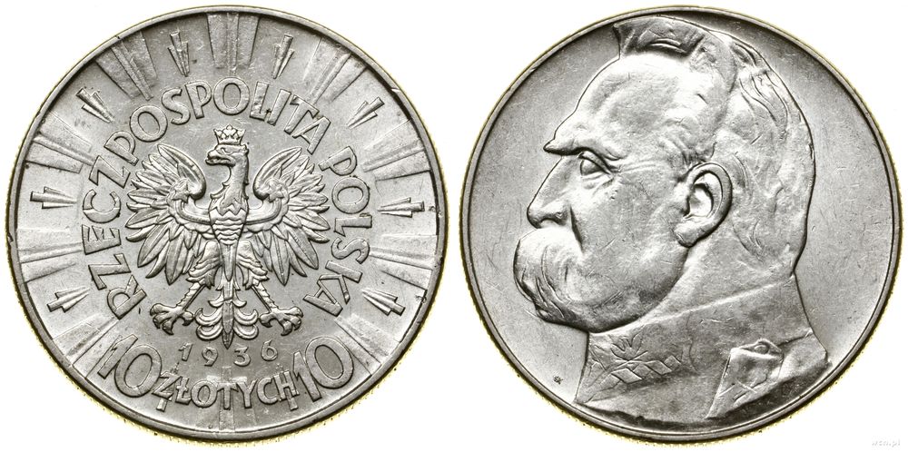 Polska, 10 złotych, 1936