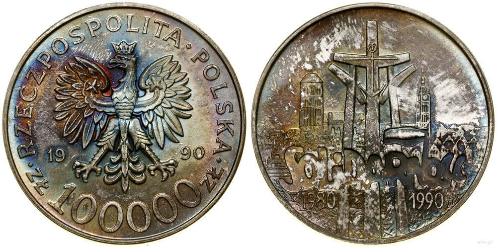 Polska, 100.000 złotych, 1990