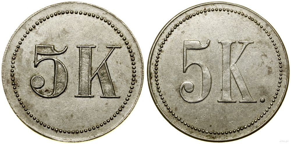 Polska, nominał 5K (5 koron?), bez daty