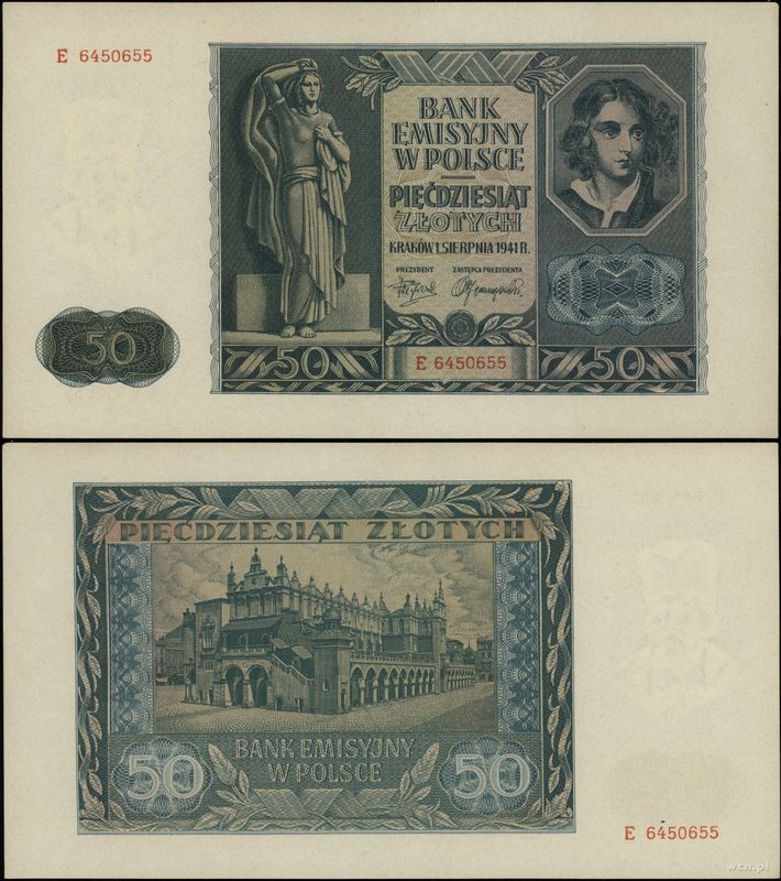 Polska, 50 złotych, 1.08.1941
