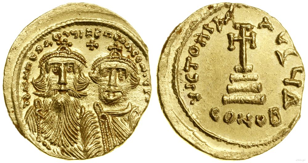 Bizancjum, solidus, 629–631