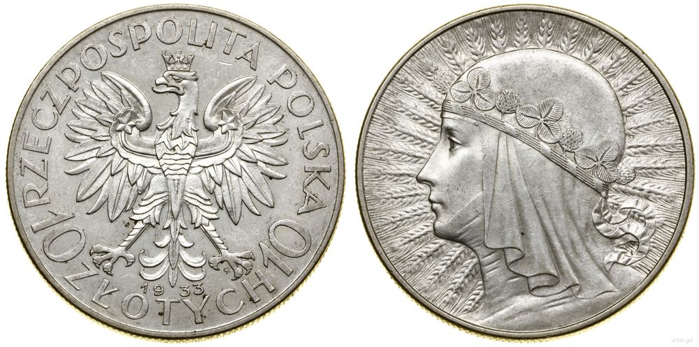 Polska, 10 złotych, 1933