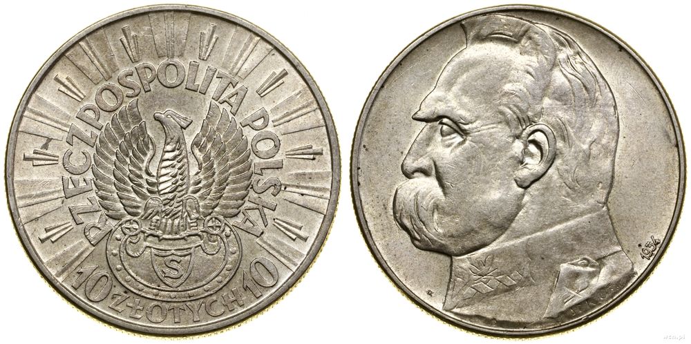Polska, 10 złotych, 1934 S