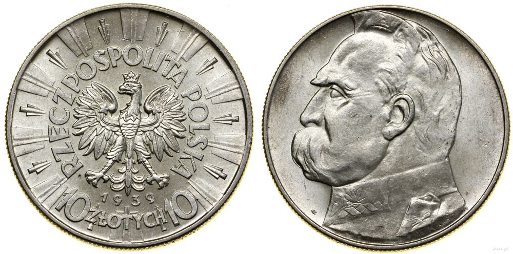 Polska, 10 złotych, 1939