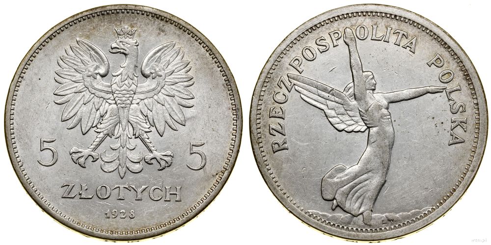 Polska, 5 złotych, 1928