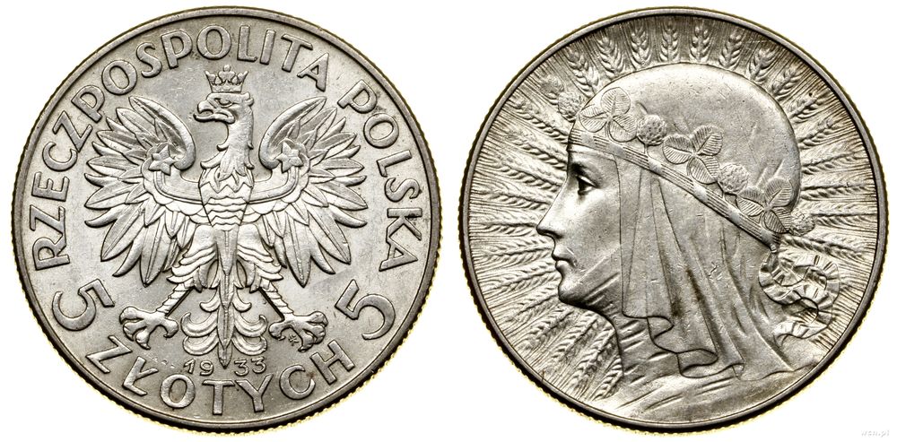 Polska, 5 złotych, 1933