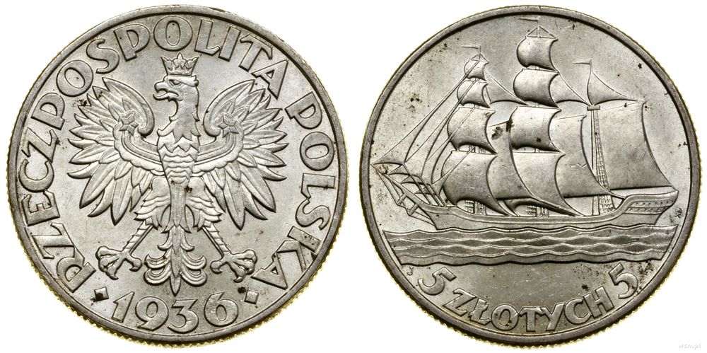 Polska, 5 złotych, 1936