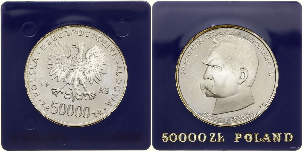 Polska, 50.000 złotych, 1988