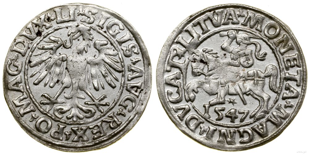 Polska, półgrosz, 1547