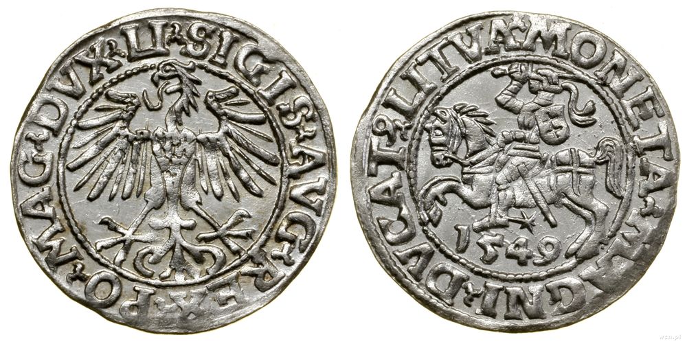 Polska, półgrosz, 1549