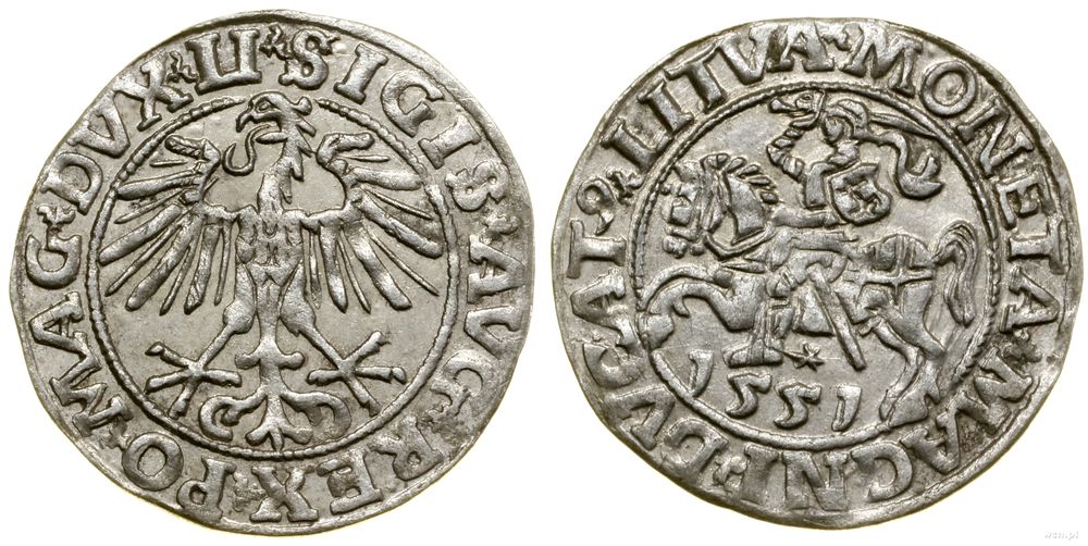 Polska, półgrosz, 1551