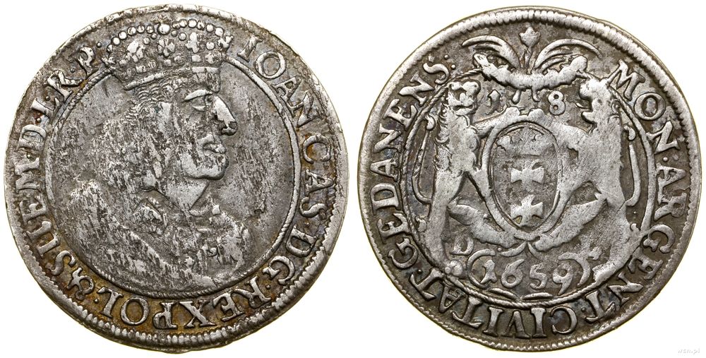 Polska, ort, 1659