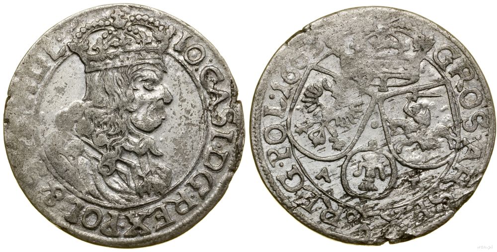 Polska, szóstak, 1663 AT