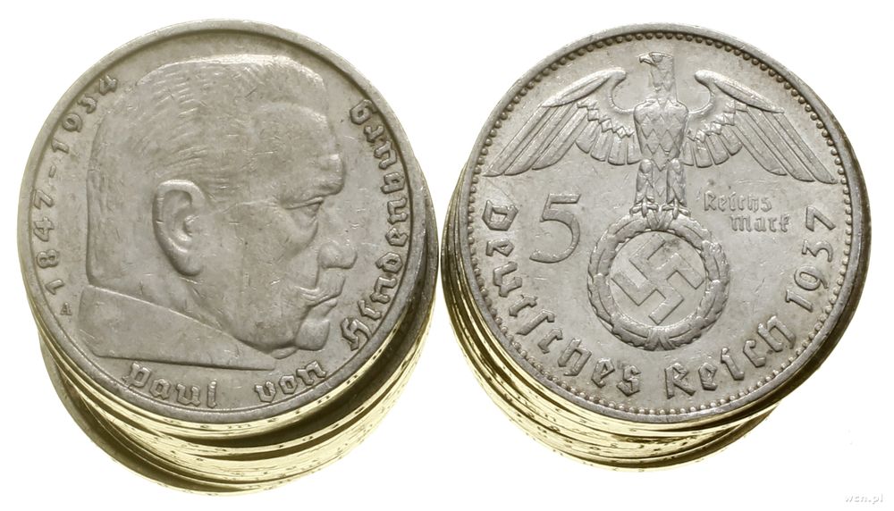 Niemcy, lot 25 x 5 marek