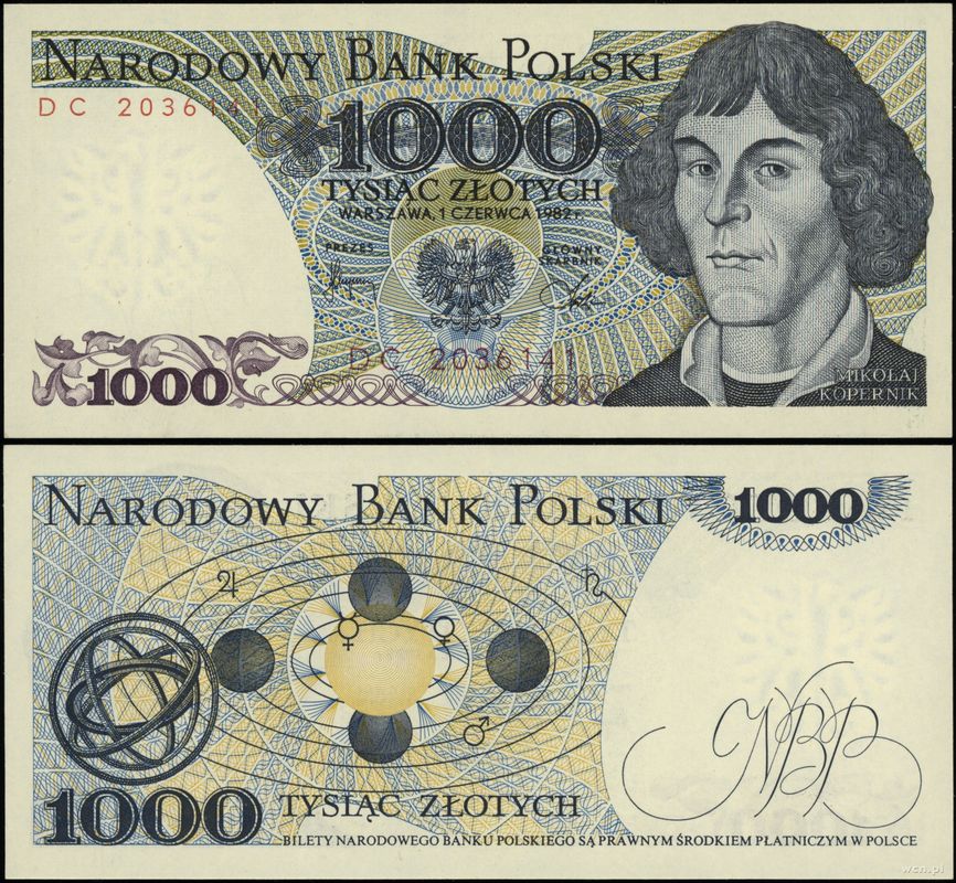 Polska, 1.000 złotych, 1.06.1982