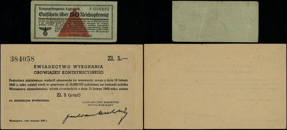 Polska, zestaw 2 papierów