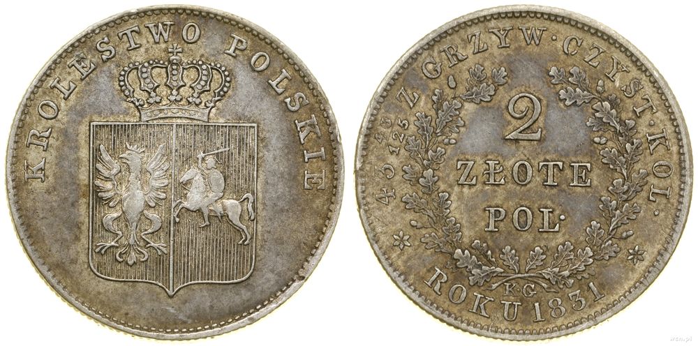 Polska, 2 złote, 1831 KG