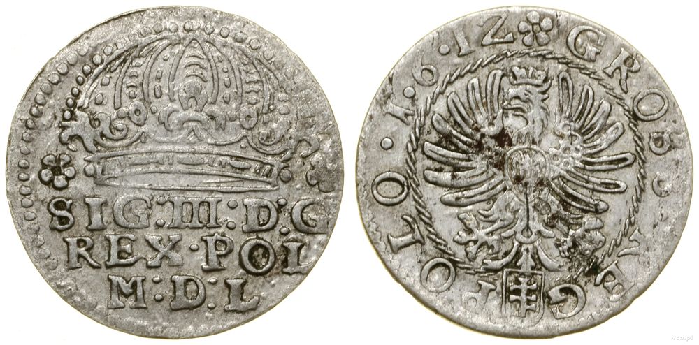 Polska, grosz, 1612