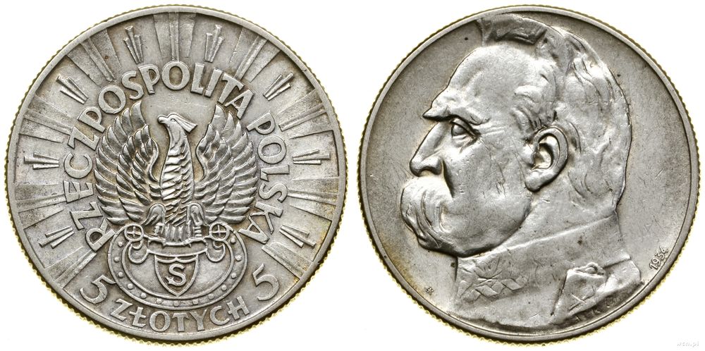 Polska, 5 złotych, 1934 S