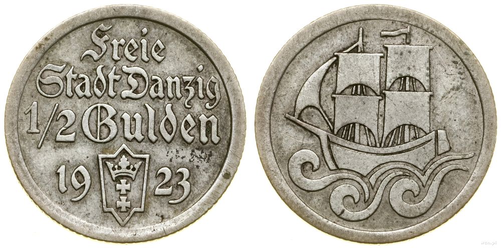 Polska, 1/2 guldena, 1923