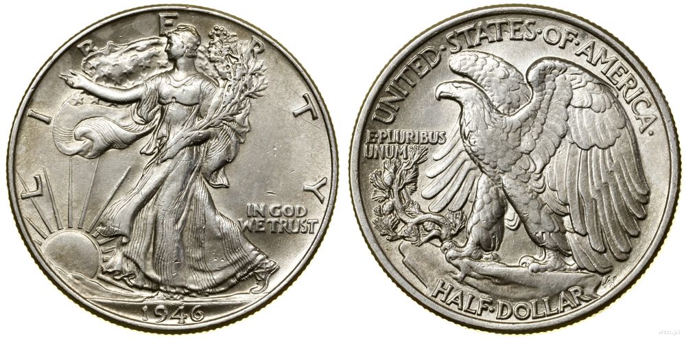 Stany Zjednoczone Ameryki (USA), 1/2 dolara, 1946