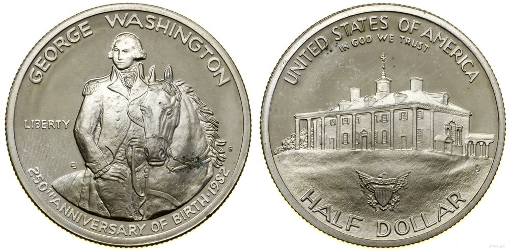 Stany Zjednoczone Ameryki (USA), 1/2 dolara, 1982 S